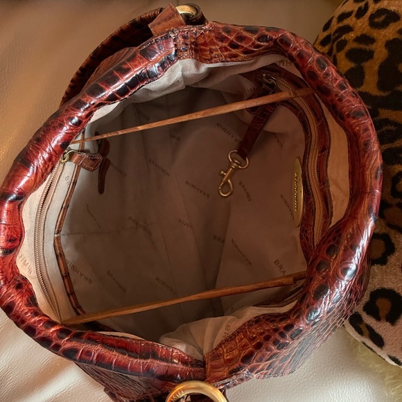 Brahmin Flaire Pecan Melbourne Shoulder/Satchel Handbag - Picture 5 of 14